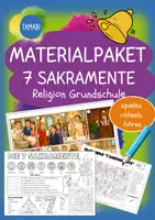 Vorschau - Stundenentwürfe - Materialpaket - Die 7 Sakramente | Religion Grundschule | Sakramente | Religionsunterricht | Vertretungsstunden Religion - Deckblatt