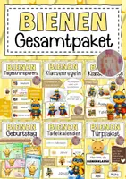Vorschau - Arbeitsblätter - Bienenklasse Materialpaket Klassentier Biene - Deckblatt