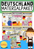Vorschau - Arbeitsblätter - MEGA-Materialpaket Deutschland & Bundesländer – XXL Poster, Interactive, Tafelmaterial, - Deckblatt