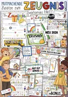 Vorschau - Arbeitsblätter - Zeugnis / Mehr als Noten - Zeugniszusätze Mutmacher Paket / Kinderzeugnis - Deckblatt