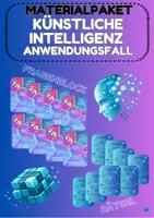 Vorschau - Arbeitsblätter - Künstliche Intelligenz Materialpaket Use-Cases (Themenfelder 1–8) + (Rätselteile) / Jg.8-11 /Weiterbildung - Deckblatt
