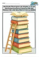 Vorschau - Arbeitsblätter - Wachsendes Materialpaket Abschlussprüfung Deutsch 2027 RS BW (82 Materialien) - Deckblatt