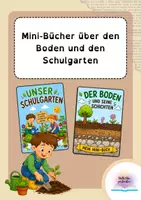 Vorschau - Arbeitsblätter - Mini-Bücher über den Boden und den Schulgarten - Deckblatt