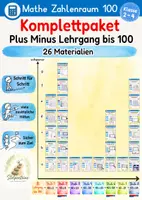 Vorschau - Unterrichtsreihen - Megapack: der komplette ± Lehrgang des Zahlenraums 100: ALLE Materialien der 8 Stufen - Deckblatt