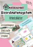 Vorschau - Arbeitsblätter - Materialpaket - erweitertes Koordinatensystem - Deckblatt