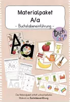 Vorschau - Arbeitsblätter - Buchstabeneinführung Aa - Materialpaket - Deckblatt