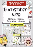 Vorschau - Unterrichtsreihen - Buchstabenweg Grundschrift Klasse 1 – Lesen & Schreiben lernen | Sparpaket - Deckblatt