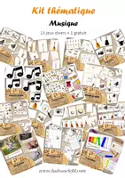 Aperçu - Apprentissages en autonomie - Kit thématique - Musique - Page de couverture