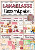 Vorschau - Arbeitsblätter - Lamaklasse Materialpaket Klassentier Lama - Deckblatt