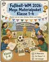 Vorschau - Arbeitsblätter - Fußball-WM 2026: riesiges Materialpaket Klasse 1-4 - Deckblatt