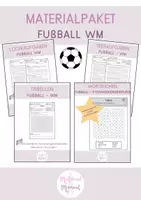 Vorschau - Arbeitsblätter - Materialpaket zum Thema Fußball / Aufgaben, Rätsel / Mathematik / inkl. Lösungen - Deckblatt