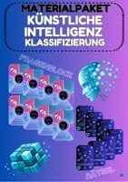 Vorschau - Arbeitsblätter - Künstliche Intelligenz Thema 1–8 Materialpaket (Definition, Abgrenzung, Stärken, Schwächen, Daten, Anwendung, Evaluierung, Konzepte, Testdrive) + Rätselteile - Deckblatt