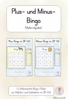 Vorschau - Spiele - Plus- und Minus-Bingo im ZR 100 I Materialpaket Addition & Subtraktion Klasse 2 - Deckblatt