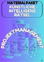 Vorschau - Arbeitsblätter - Künstliche Intelligenz Materialpaket Gesamtzusammenfassung – KI‑Projektmanagement in 8 Themenfeldern Jg. 8-11 / Weiterbildung - Deckblatt