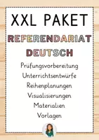 Vorschau - Stundenentwürfe - XXL DEUTSCH MATERIALPAKET - Deckblatt