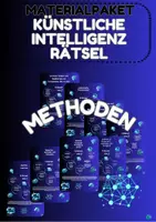 Vorschau - Unterrichtsreihen - Künstliche Intelligenz Rätsel-Materialpaket Methoden Themenfeld 1-8 Jg. 8-10 / Weiterbildung - Deckblatt
