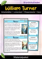 Vorschau - Arbeitsblätter - William Turner – Materialpaket Kunstunterricht | Romantik & Kunstgeschichte - Deckblatt