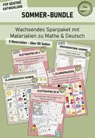 Vorschau - Arbeitsblätter - Wachsendes Bundle zum Thema Sommer (Förderschule) - Deckblatt