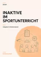 Vorschau - Stundenentwürfe - Inaktive im Sportunterricht – Aufgaben, Rollenkarten & Arbeitsmaterial Sek I - Deckblatt