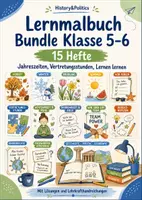 Vorschau - Arbeitsblätter - Lernmalbuch Bundle Klasse 5–6 – 15 Hefte - Deckblatt