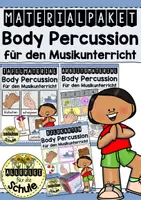 Vorschau - Arbeitsblätter - Materialpaket Body Percussion für die Grundschule I Musikunterricht Klasse 1 & 2 - Deckblatt