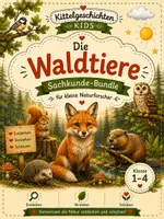 Vorschau - Stundenentwürfe - Waldtiere | Sachunterricht Klasse 1-4 | Bundle | Arbeitshefte mit Lösungen und Lehrerhandreichungen - Deckblatt