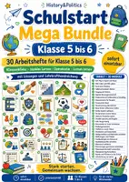 Vorschau - Spiele - Schulstart Mega Bundle Klasse 5 bis 6 Arbeitshefte zu Klassenklima Regeln Demokratie sozialem Lernen und Lernhaltung - Deckblatt