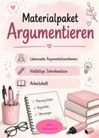 Vorschau - Stundenentwürfe - Materialpaket Argumentieren – Lebensnahe Themen – Argumentation - Deckblatt