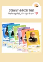 Vorschau - Stationenlernen - Komponisten-Sammelkarten: Musikgeschichte (Wachsendes Paket) - Deckblatt