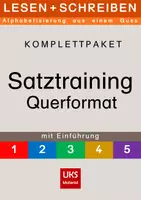 Vorschau - Arbeitsblätter - Materialpaket: Satztraining im Querformat Kursteile 1-5 LESEN+SCHREIBEN - Deckblatt