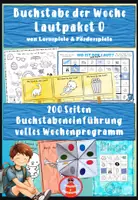 Vorschau - Unterrichtsreihen - Über 200 Seiten Lautpaket Laut O - Buchstabeneinführung O mit vollem Wochenprogramm - kaum Vorbereitung - Buchstabe der Woche - Deckblatt