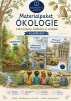 Vorschau - Unterrichtsreihen - Materialpaket Biologie Klasse 4-6 – Ökologie: Lebensraum Wald, Wattenmeer & Leseheft Schwarzwald - Deckblatt