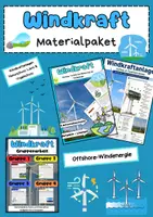 Vorschau - Arbeitsblätter - Windkraft Materialpaket: Aufbau, erneuerbare Energien, Offshore & Naturschutz - Deckblatt