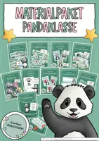 Vorschau - Poster - Pandaklasse Materialpaket – Klassenzimmer Deko Grundschule Klasse 1 | Klassentier Panda | Classroom Management | Organisation & Einschulung - Deckblatt