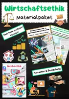 Vorschau - Arbeitsblätter - Wirtschaftsethik Bundle: Gewinnmaximierung, Gemeinwohl, Werbeethik, Korruption & Zielkonflikte - Deckblatt