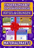 Vorschau - Arbeitsblätter - Fingeralphabet der Gebärdensprache – Rätsel & Übungen – Materialpaket 1 - Deckblatt