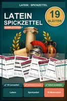 Vorschau - Arbeitsblätter - Latein Spickzettel Paket – 19 Lernzettel & Übersichten - Deckblatt