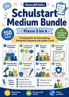 Vorschau - Arbeitsblätter - Schulstart Medium Bundle Klasse 5 bis 6 Klassenleitung Demokratie Klassenrat und Klassengemeinschaft - Deckblatt