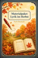 Vorschau - Arbeitsblätter - Lyrik im Herbst: DEIN Materialpaket für Klasse 5-9 - Deckblatt