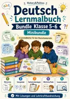 Vorschau - Arbeitsblätter - Deutsch Lernmalbuch Bundle Klasse 5–6 - Deckblatt