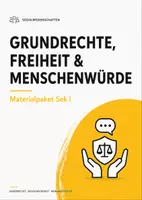 Vorschau - Arbeitsblätter - Politik Tests Grundrechte Sek I – Menschenwürde, Kinderrechte, Religion & Meinungsfreiheit - Deckblatt
