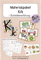 Vorschau - Arbeitsblätter - Buchstabeneinführung Kk - Materialpaket - Deckblatt
