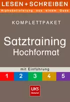 Vorschau - Arbeitsblätter - Materialpaket: Satztraining im Hochformat Kursteile 1-5 LESEN+SCHREIBEN - Deckblatt