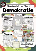 Vorschau - Arbeitsblätter - Demokratie in Deutschland verstehen - Materialpaket - Deckblatt