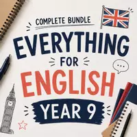 Vorschau - Arbeitsblätter - Everything for English year 9 – Complete Bundle (9 worksheet packs: advanced grammar, reading, writing & vocabulary) - Deckblatt