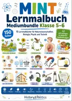 Vorschau - Arbeitsblätter - MINT Lernmalbuch Mediumbundle Klasse 5–6 - Deckblatt