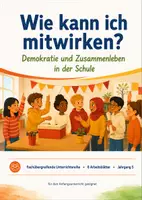 Vorschau - Arbeitsblätter - Wie kann ich mitwirken? – Demokratie und Zusammenleben in der Schule - Deckblatt