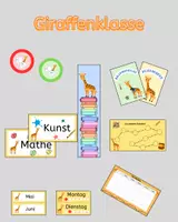 Vorschau - Spiele - Giraffenklasse Materialpaket - Deckblatt