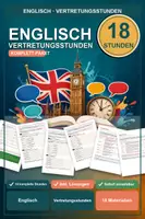 Vorschau - Stundenentwürfe - Englisch Vertretungsstunden Paket Klasse 5-8 - 18 komplette Stunden mit Lösungen - Deckblatt