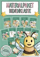 Vorschau - Poster - Bienenklasse Materialpaket – Klassenzimmer Deko Grundschule Klasse 1 | Klassentier Biene | Classroom Management | Organisation & Einschulung - Deckblatt